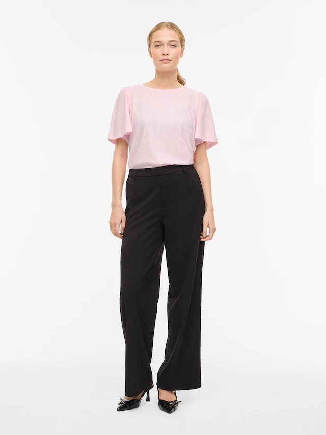 Vila Rundhalsshirt »VIBELLI O-NECK S/S TOP - NOOS«