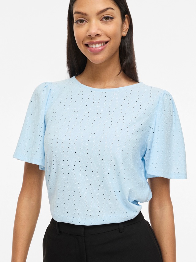 Vila Rundhalsshirt »VIBELLI O-NECK S/S TOP - NOOS«