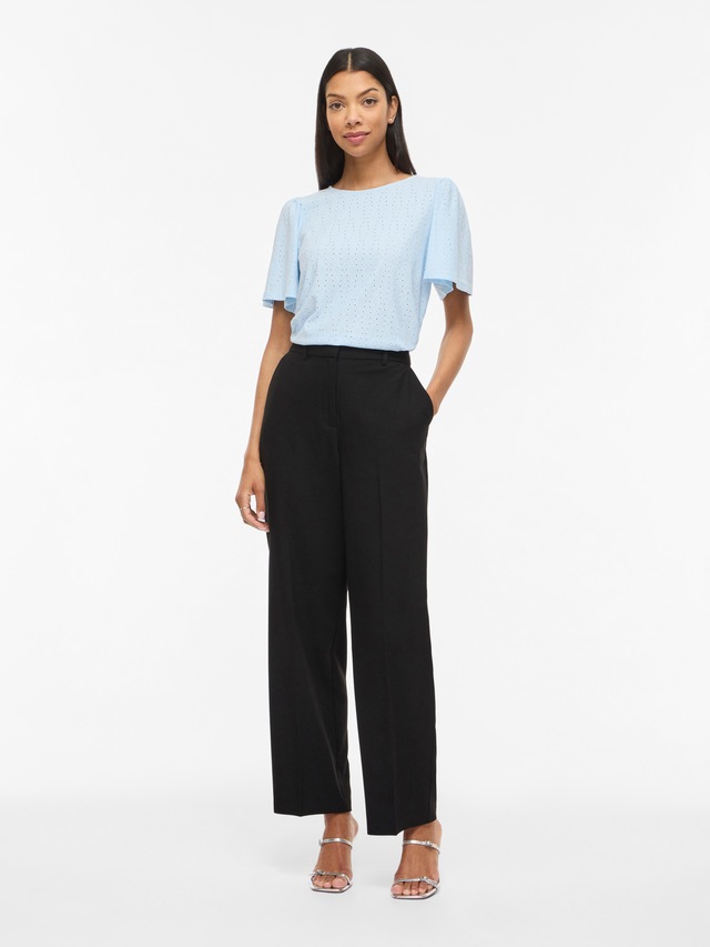 Vila Rundhalsshirt »VIBELLI O-NECK S/S TOP - NOOS«