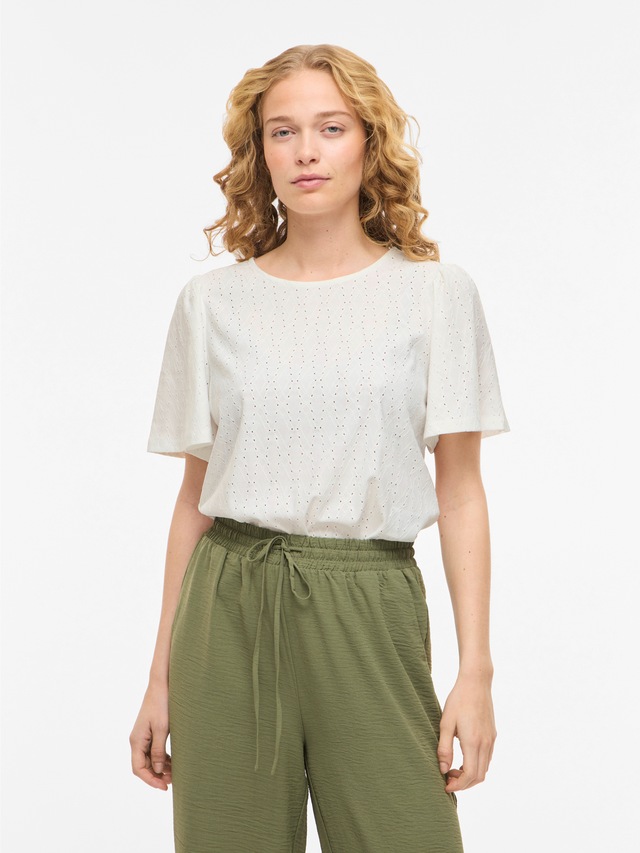 Vila Rundhalsshirt »VIBELLI O-NECK S/S TOP - NOOS«