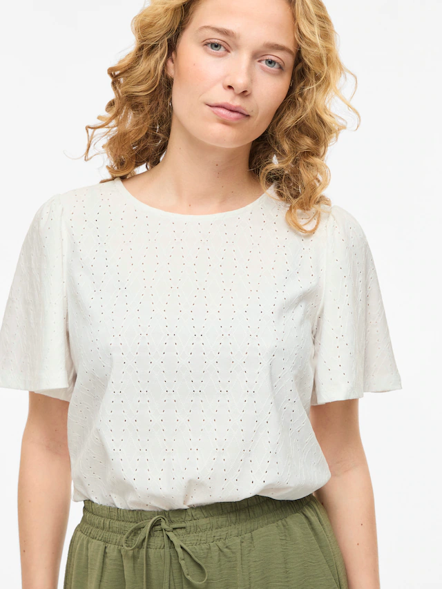 Vila Rundhalsshirt »VIBELLI O-NECK S/S TOP - NOOS«
