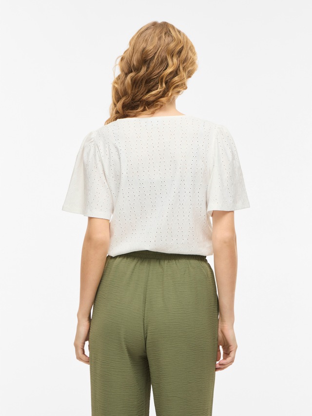 Vila Rundhalsshirt »VIBELLI O-NECK S/S TOP - NOOS«