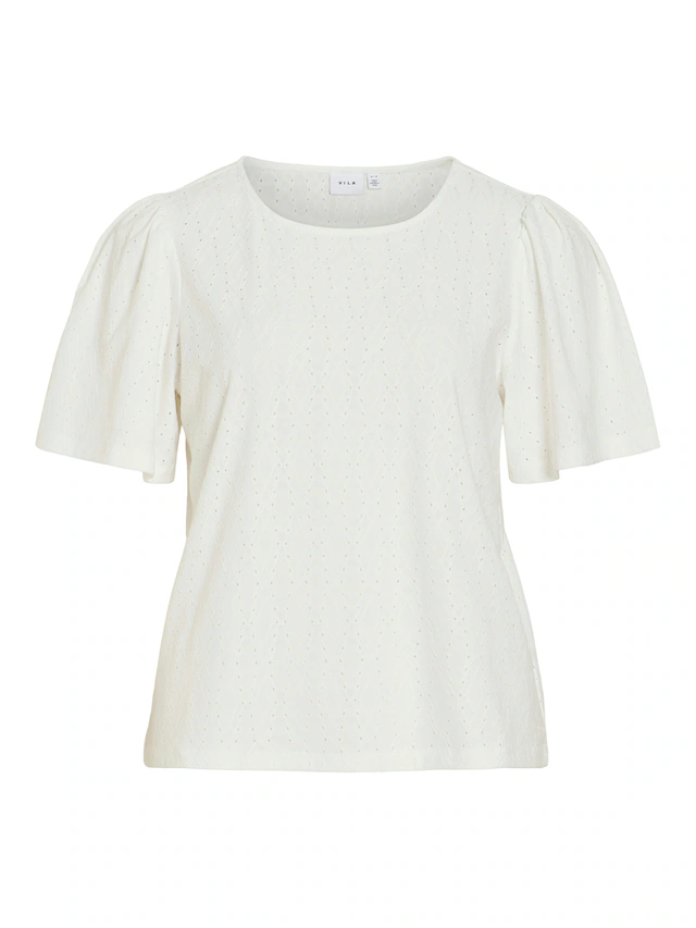 Vila Rundhalsshirt »VIBELLI O-NECK S/S TOP - NOOS«