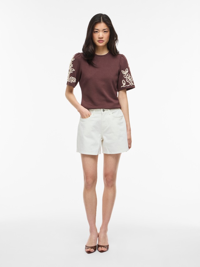Vila Jeansshorts »VIJAF RW DENIM SHORTS-NOOS«