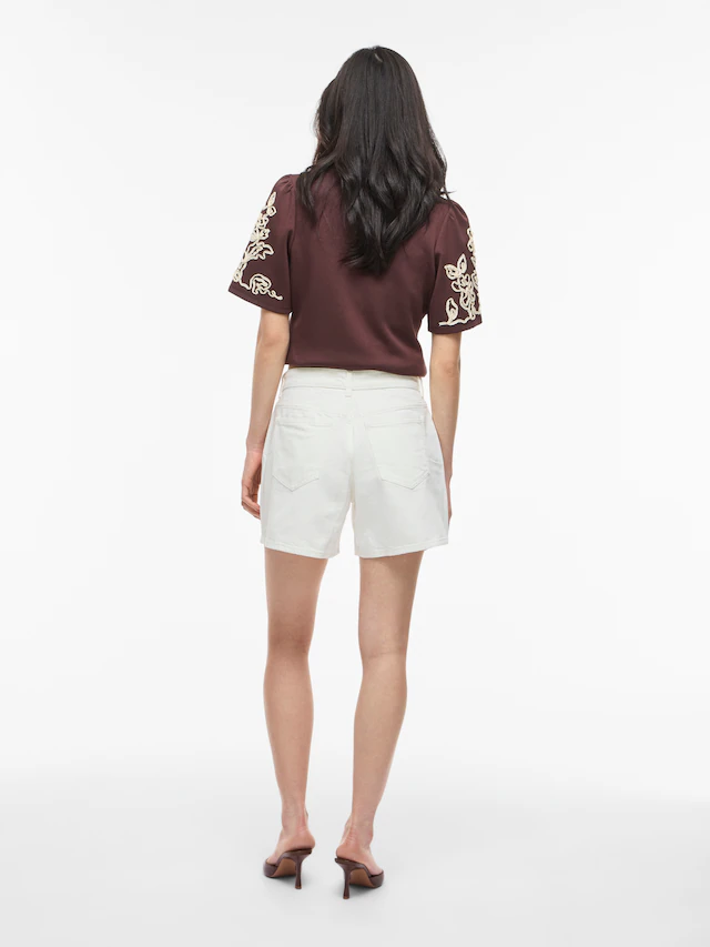 Vila Jeansshorts »VIJAF RW DENIM SHORTS-NOOS«