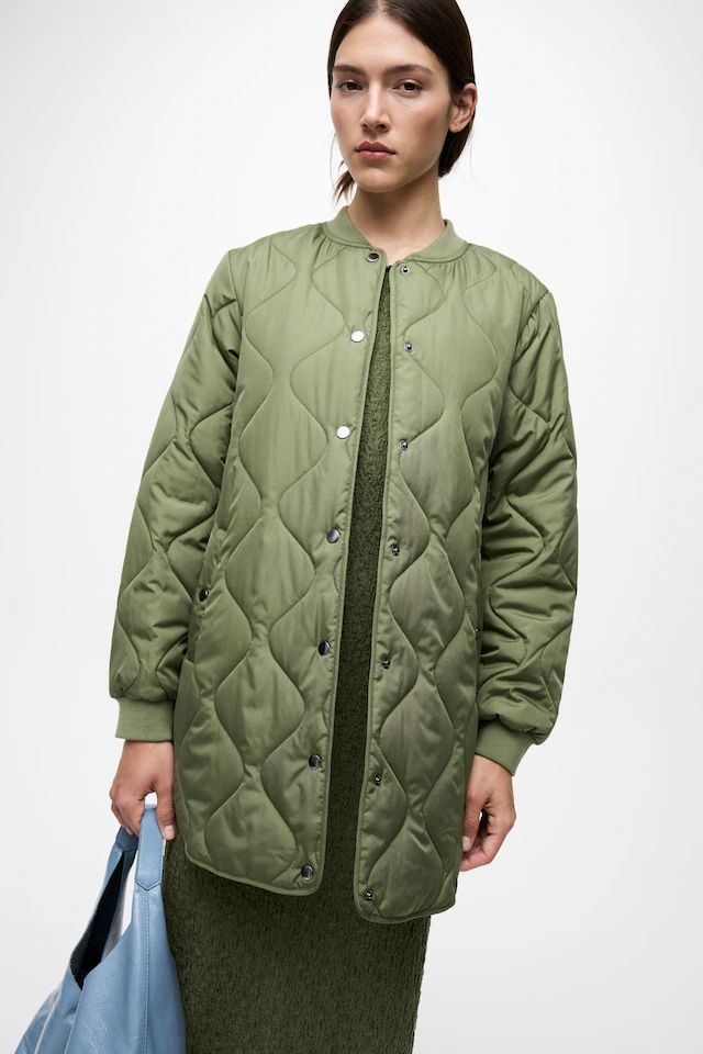 Vila Steppmantel »VITATE L/S QUILT JACKET - NOOS« Kunstfaser