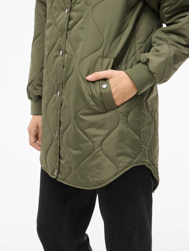 Vila Steppmantel »VITATE L/S QUILT JACKET - NOOS« Kunstfaser