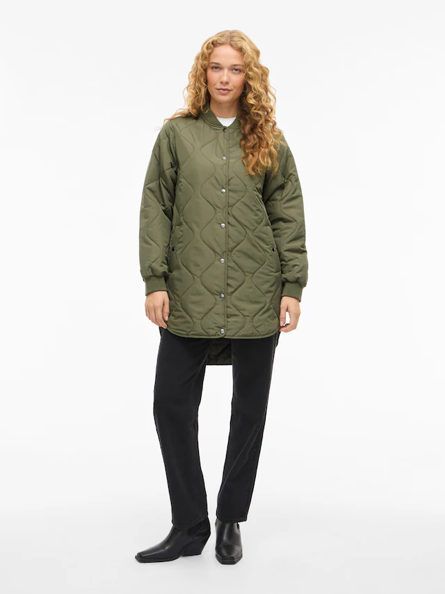 Vila Steppmantel »VITATE L/S QUILT JACKET - NOOS« Kunstfaser