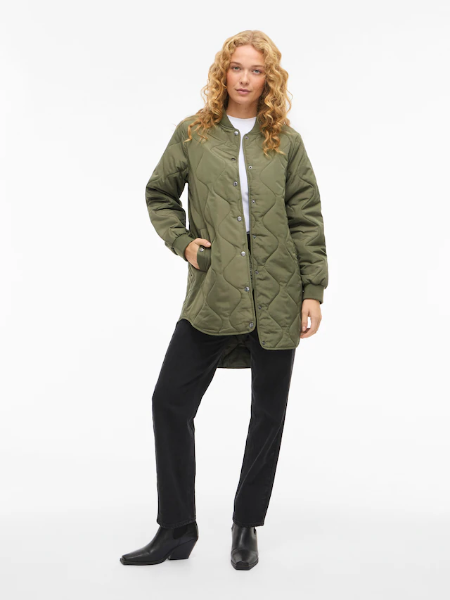 Vila Steppmantel »VITATE L/S QUILT JACKET - NOOS« Kunstfaser