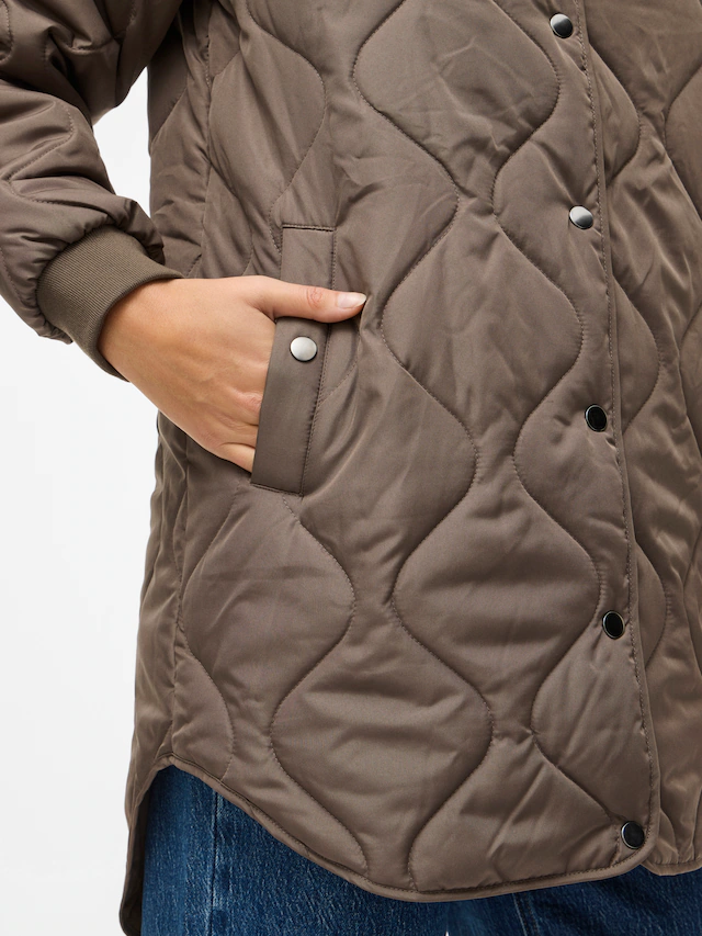 Vila Steppmantel »VITATE L/S QUILT JACKET - NOOS« Kunstfaser