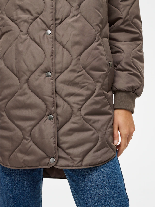 Vila Steppmantel »VITATE L/S QUILT JACKET - NOOS« Kunstfaser
