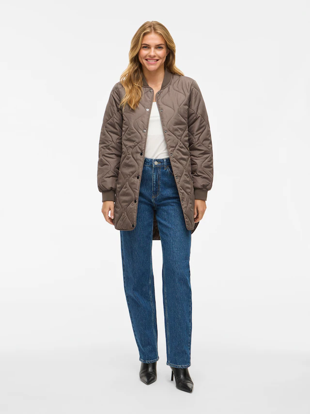 Vila Steppmantel »VITATE L/S QUILT JACKET - NOOS« Kunstfaser