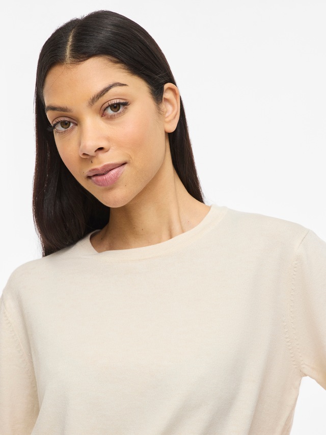 Vila Kurzarmpullover »VIMALU O-NECK 2/4 KNIT TOP-NOOS«