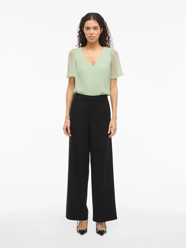 Vila T-Shirt »VIFALIA V-NECK S/S TOP - NOOS«