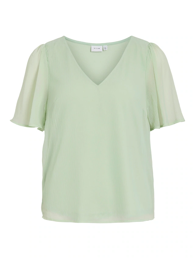 Vila T-Shirt »VIFALIA V-NECK S/S TOP - NOOS«