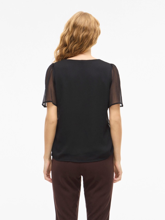 Vila T-Shirt »VIFALIA V-NECK S/S TOP - NOOS«
