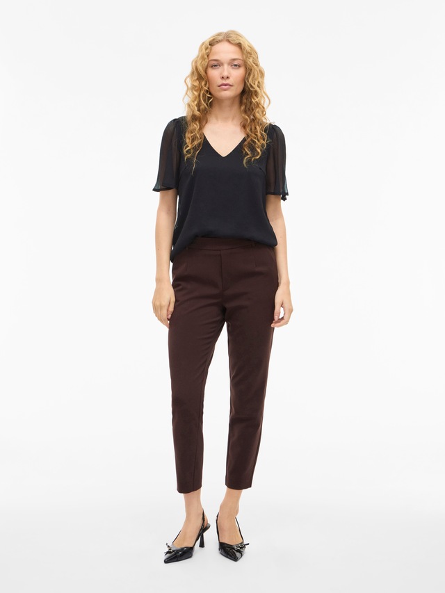 Vila T-Shirt »VIFALIA V-NECK S/S TOP - NOOS«