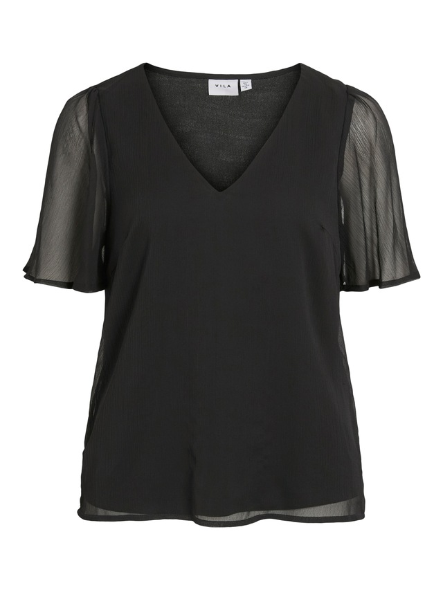 Vila T-Shirt »VIFALIA V-NECK S/S TOP - NOOS«
