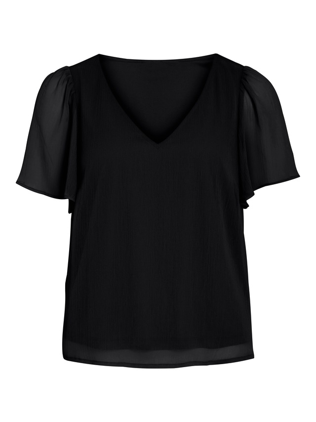 Vila T-Shirt »VIFALIA V-NECK S/S TOP - NOOS«
