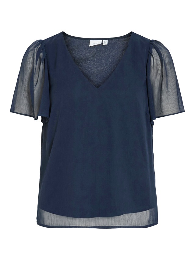 Vila T-Shirt »VIFALIA V-NECK S/S TOP - NOOS«