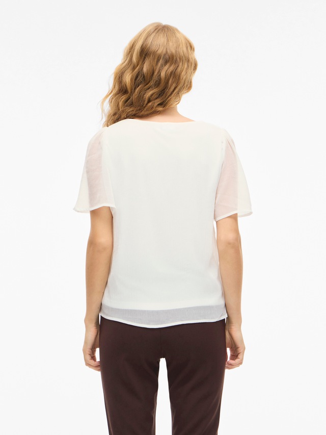 Vila T-Shirt »VIFALIA V-NECK S/S TOP - NOOS«