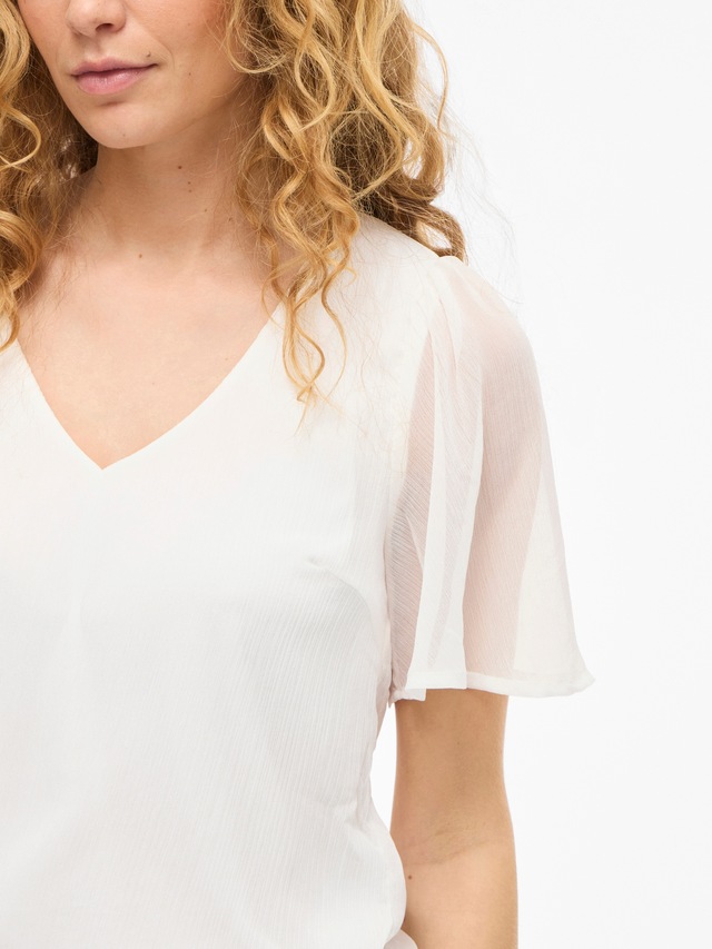 Vila T-Shirt »VIFALIA V-NECK S/S TOP - NOOS«