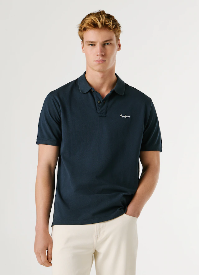 Pepe Jeans Poloshirt »OSCAR« aus Baumwoll-Piqué, mit Logostickerei