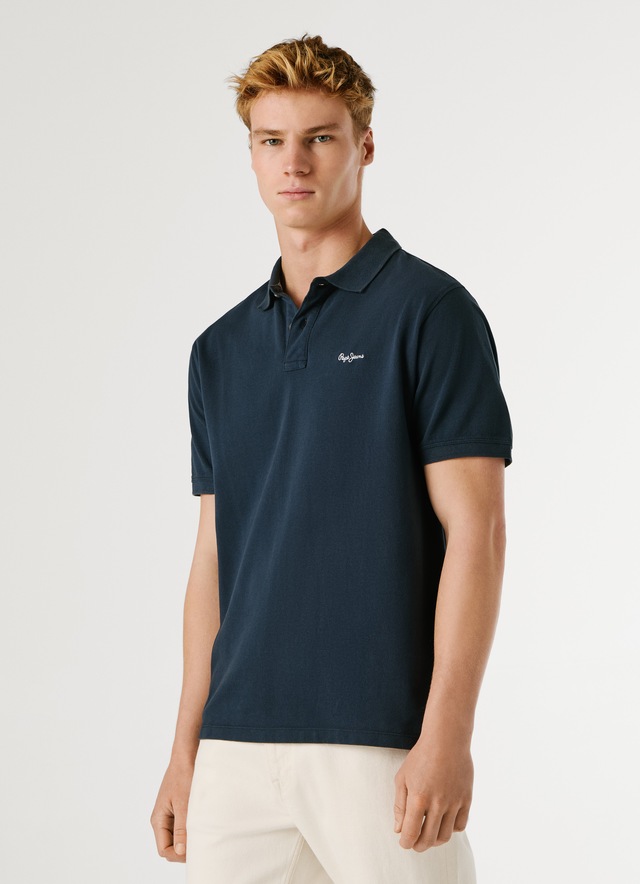 Pepe Jeans Poloshirt »OSCAR« aus Baumwoll-Piqué, mit Logostickerei