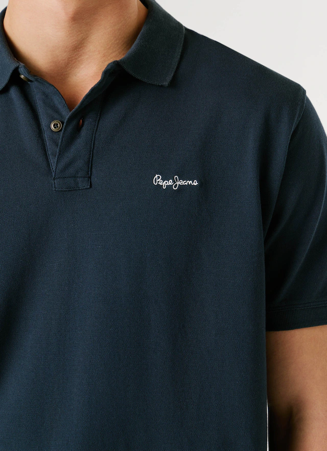 Pepe Jeans Poloshirt »OSCAR« aus Baumwoll-Piqué, mit Logostickerei