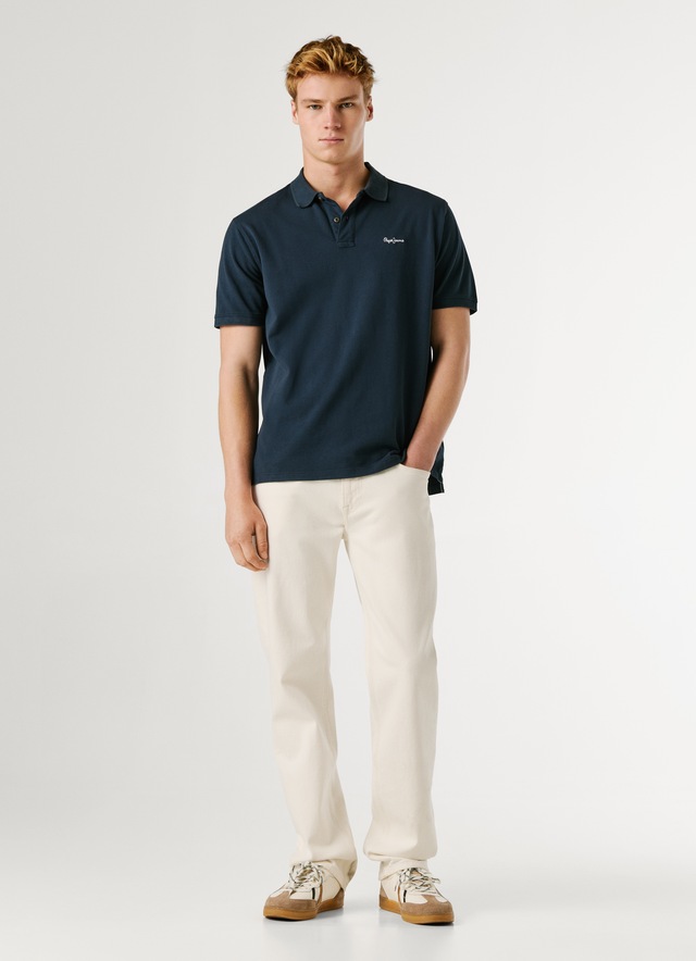 Pepe Jeans Poloshirt »OSCAR« aus Baumwoll-Piqué, mit Logostickerei