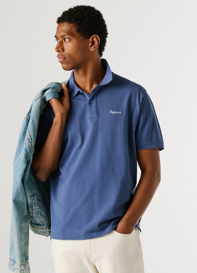 Pepe Jeans Poloshirt »OSCAR« aus Baumwoll-Piqué, mit Logostickerei