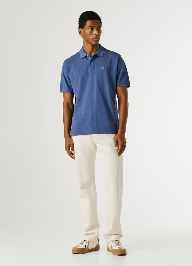 Pepe Jeans Poloshirt »OSCAR« aus Baumwoll-Piqué, mit Logostickerei