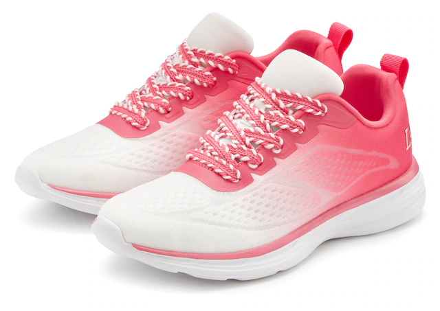 LASCANA Sneaker »Halbschuh, Freizeitschuh, Turnschuhe,« mit modischen Farbdetails VEGAN