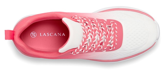 LASCANA Sneaker »Halbschuh, Freizeitschuh, Turnschuhe,« mit modischen Farbdetails VEGAN