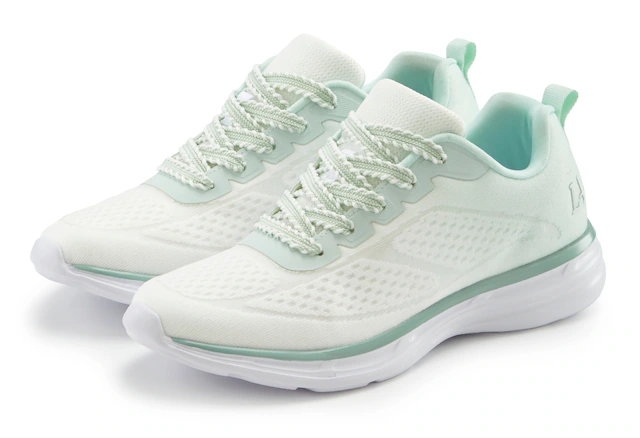 LASCANA Sneaker »Halbschuh, Freizeitschuh, Turnschuhe,« mit modischen Farbdetails VEGAN