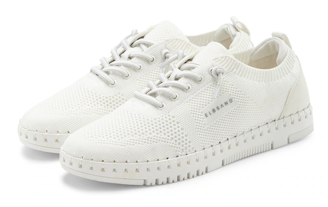 Elbsand Sneaker »Freizeitschuh, Slip-On-Sneaker« NEU zum Reinschlüpfen mit elastischen Schnürbändern VEGAN