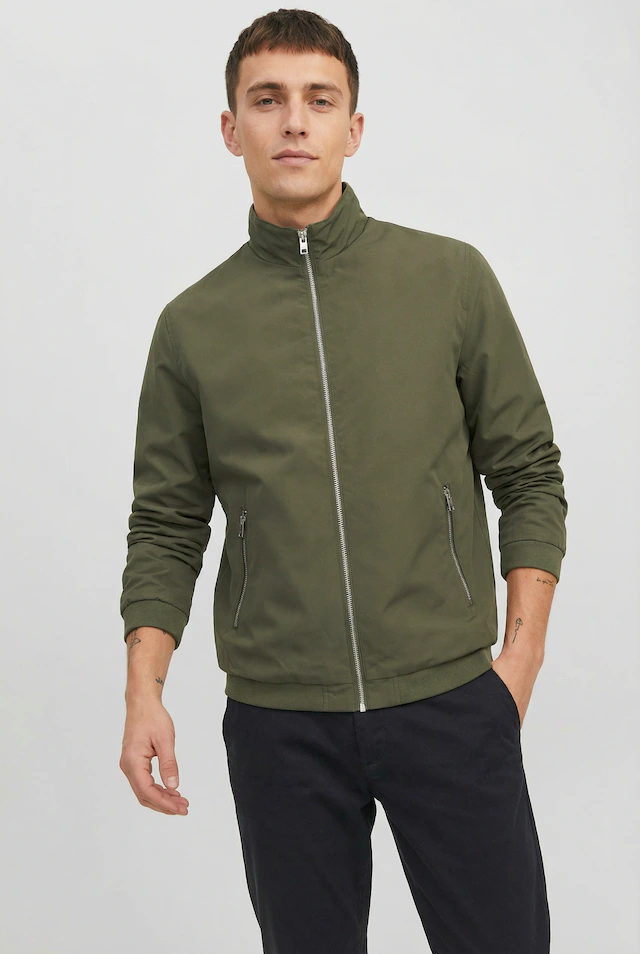 Jack & Jones PlusSize Blouson »JJERUSH HARRINGTON BOMBER NOOS PLS« Kunstfaser, regular fit