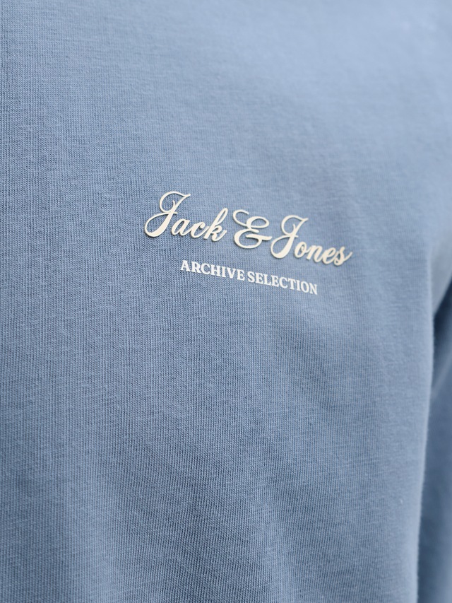 Jack & Jones Rundhalsshirt »JJEARCHIVE GRAPHIC TEE SS O-NECK NOOS« Baumwolle, relaxed fit