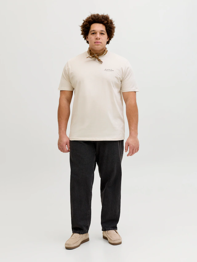 Jack & Jones PlusSize Rundhalsshirt »JJEARCHIVE GRAPHIC TEE SS O-NECK PLS« Baumwolle, regular fit