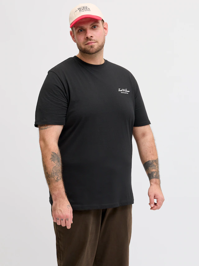 Jack & Jones PlusSize Rundhalsshirt »JJEARCHIVE GRAPHIC TEE SS O-NECK PLS« Baumwolle, regular fit