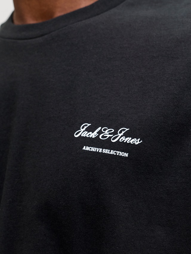 Jack & Jones Rundhalsshirt »JJEARCHIVE GRAPHIC TEE SS O-NECK NOOS« Baumwolle, relaxed fit