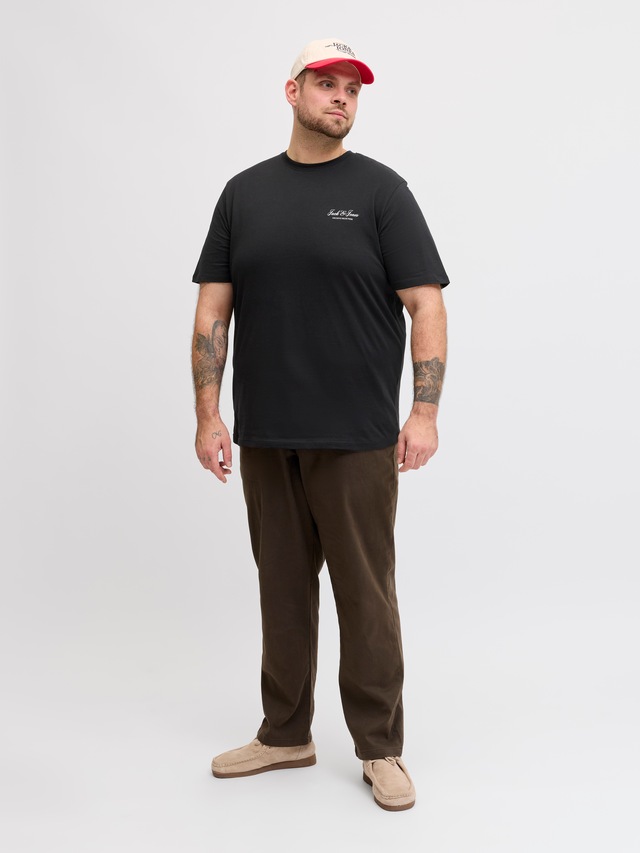 Jack & Jones PlusSize Rundhalsshirt »JJEARCHIVE GRAPHIC TEE SS O-NECK PLS« Baumwolle, regular fit