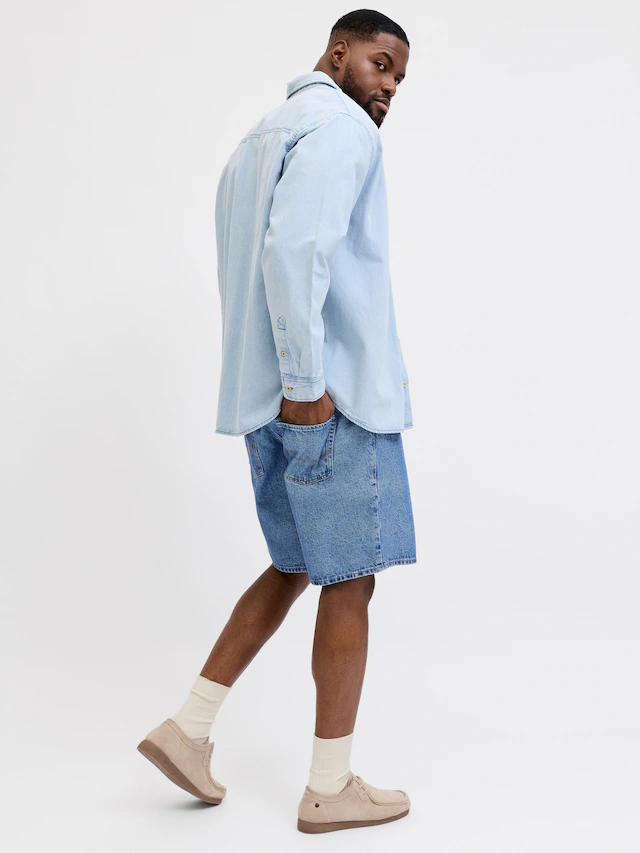 Jack & Jones PlusSize Jeansbermudas »JJITONY JJORIGINAL SHORT« Five-Pocket-Design, relaxed fit