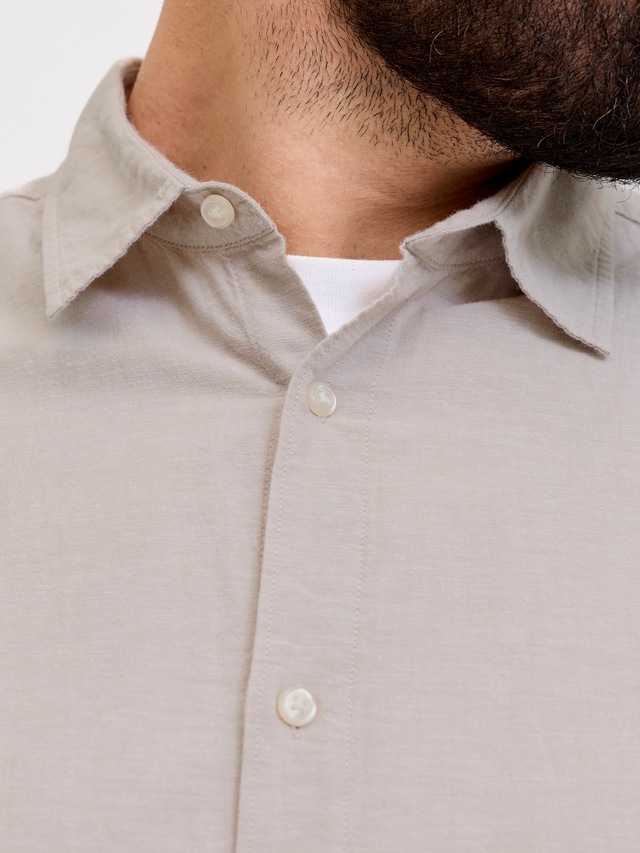Jack & Jones PlusSize Kurzarmhemd »JJEBREEZE LINEN BLEND SHIRT S/S SN PLS« mit Leinen, regular fit