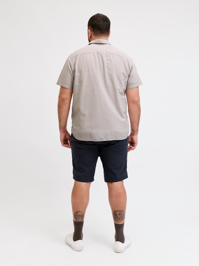 Jack & Jones PlusSize Kurzarmhemd »JJEBREEZE LINEN BLEND SHIRT S/S SN PLS« mit Leinen, regular fit