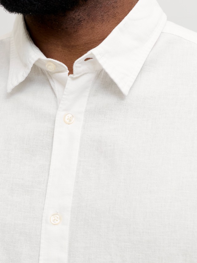 Jack & Jones PlusSize Kurzarmhemd »JJEBREEZE LINEN BLEND SHIRT S/S SN PLS« mit Leinen, regular fit