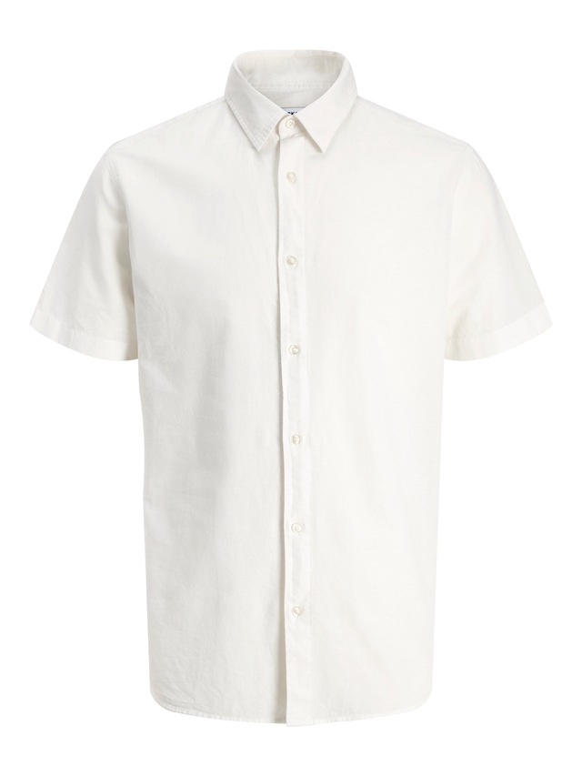 Jack & Jones PlusSize Kurzarmhemd »JJEBREEZE LINEN BLEND SHIRT S/S SN PLS« mit Leinen, regular fit
