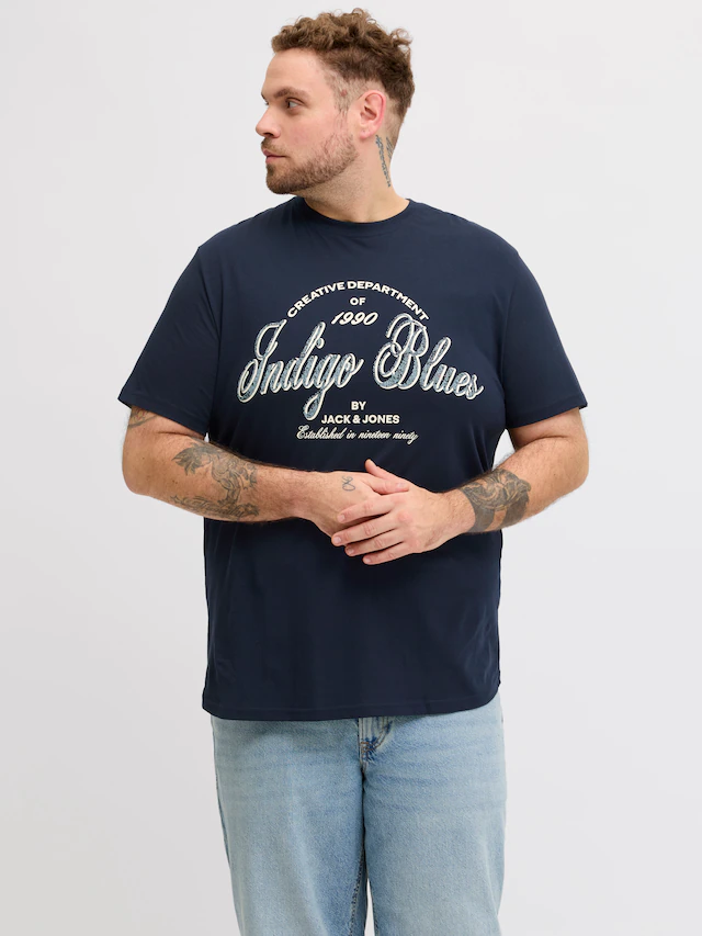 Jack & Jones PlusSize T-Shirt »JJEDENVER GRAPHIC TEE SS O-NECK SN PLS« mit auffälligem Print