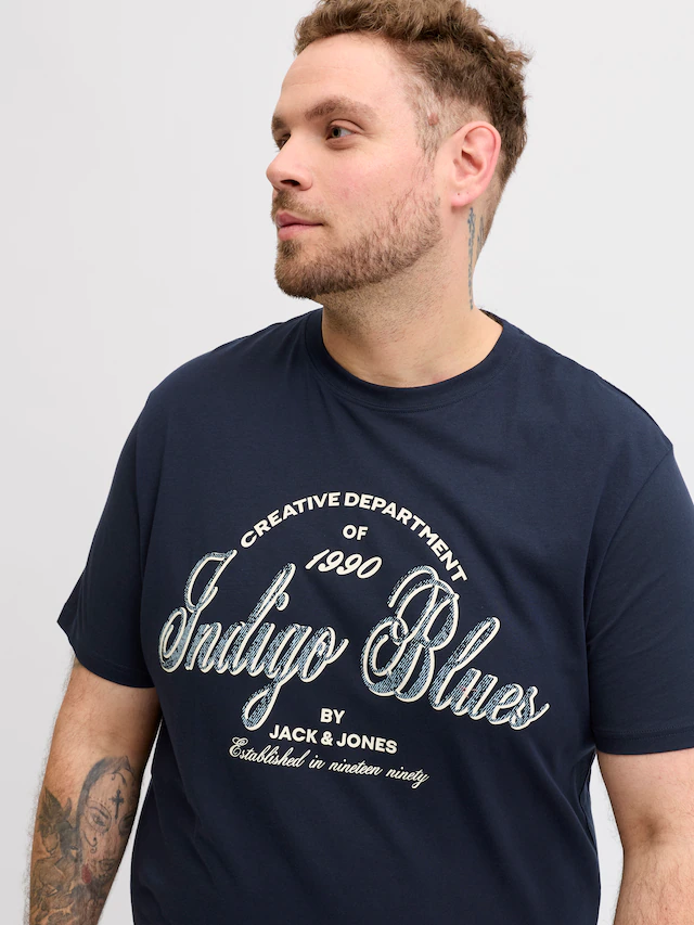 Jack & Jones PlusSize T-Shirt »JJEDENVER GRAPHIC TEE SS O-NECK SN PLS« mit auffälligem Print