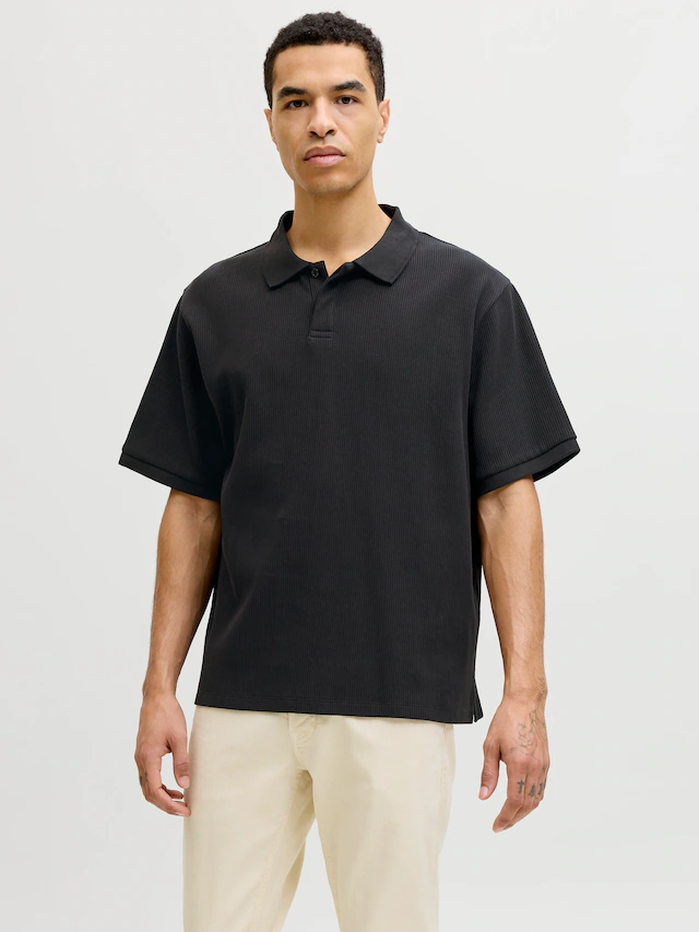 Jack & Jones Poloshirt »JJEHARRISON STRUCTURE POLO SS LN« mit Polokragen